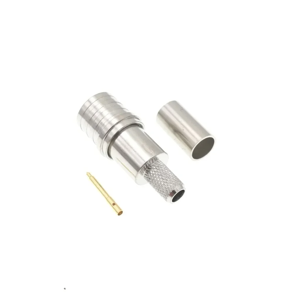 Imagem -04 - Qma Macho e Fêmea Conector do Adaptador rf Crimp para Rg58 Rg400 Rg142 Lmr195 Cabo 100 Pcs