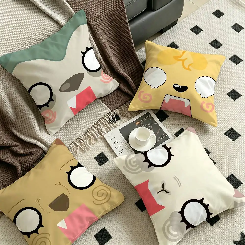 Anime Cartoon B-Beastar-s Pillow Cover for Bedroom Room and Living Room Sofa Decorative Cushion Cover