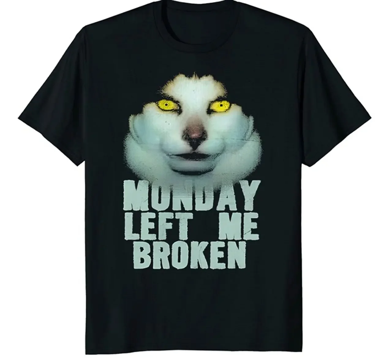 Oiiaoiia القط الملابس نمط الطباعة الصيف الفاخرة العلامة التجارية القطن الخالص الرجال والنساء تي شيرت قصير الأكمام #3