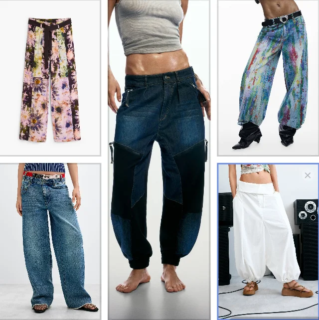 Original export order: New black pocket long women's jeans from Spain