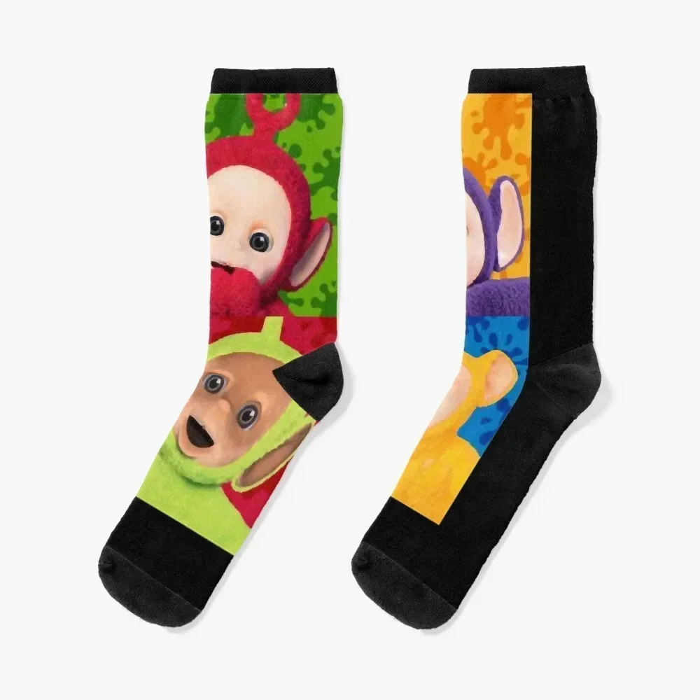 

Retro Vintage Tubbys Cute Graphic Gift Socks christmass gift fashionable Socks Women Men's