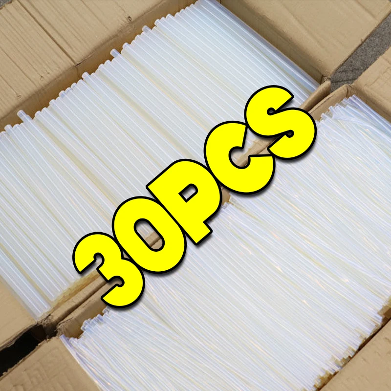 

1/30pcs Strong Adhesive Transparent Hot Melt Glue Sticks for Electric Glue Gun DIY Craft Glue Stick Hand Repair Kits Tools