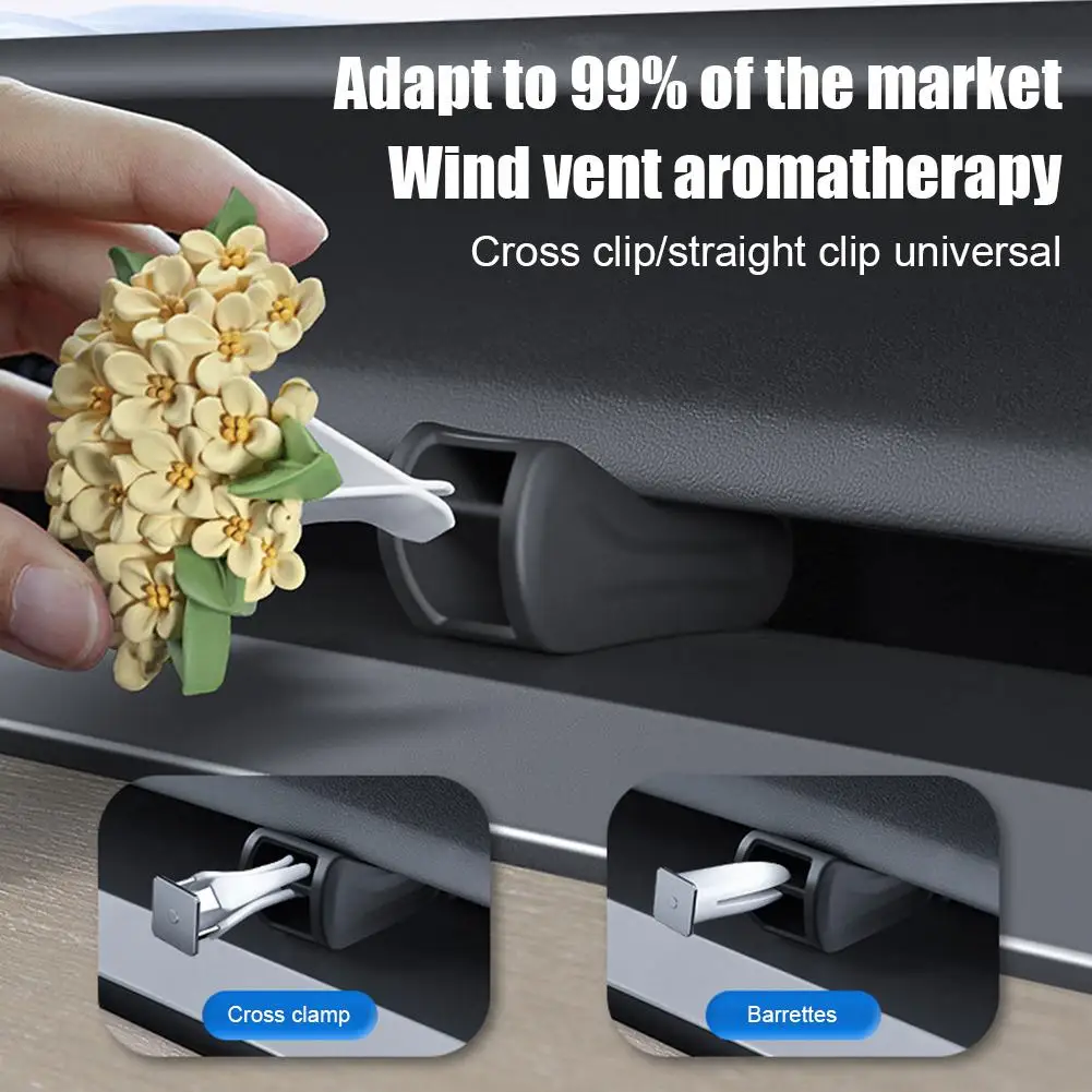 Car Aromatherapy Clip Vent Outlet Clip For Tesla Y Air Freshener Adapter Bracket For Aromatherapy Decoration Accessories