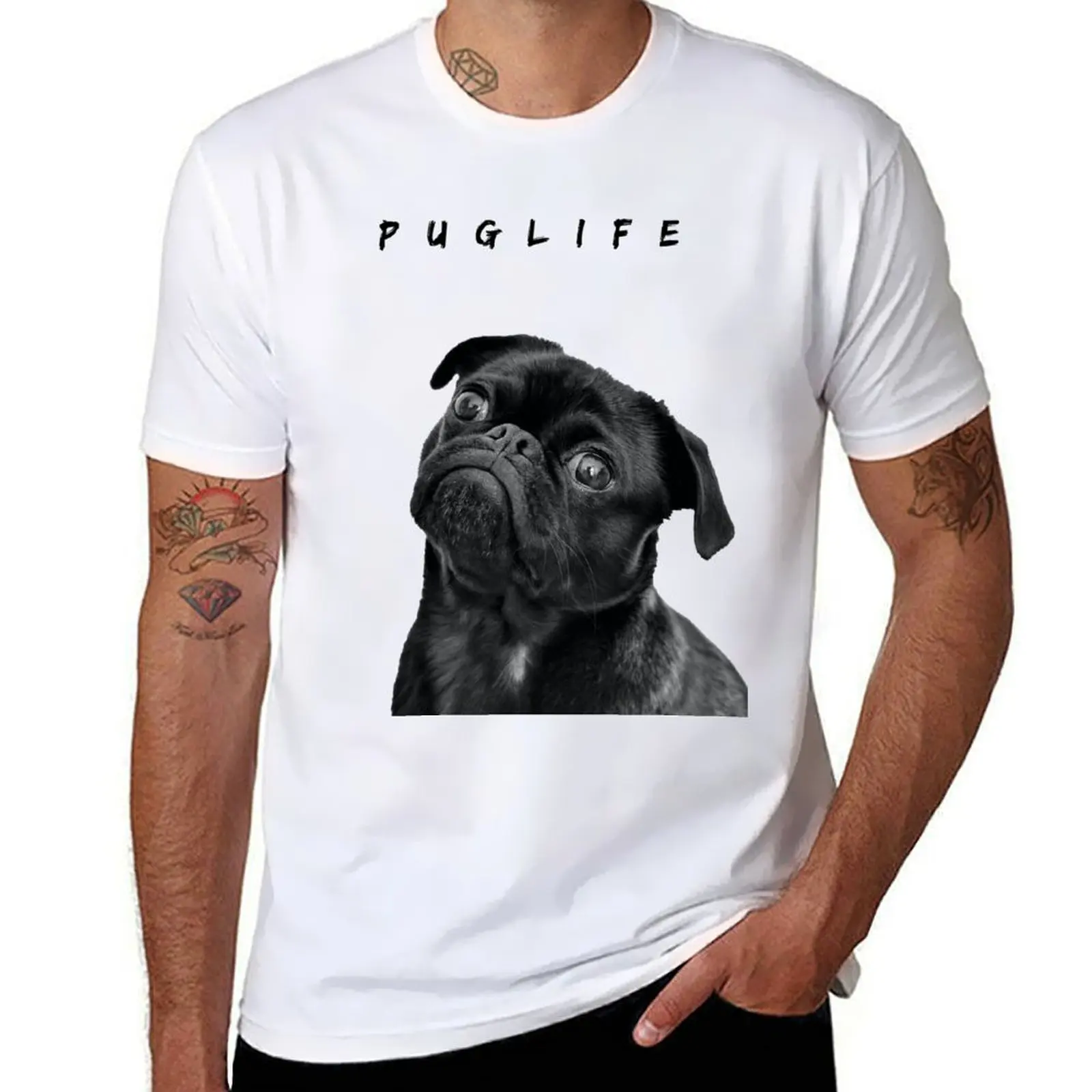 

PUG LIFE T-Shirt t shirts for man slim fit t shirt man luxury T-Shirt