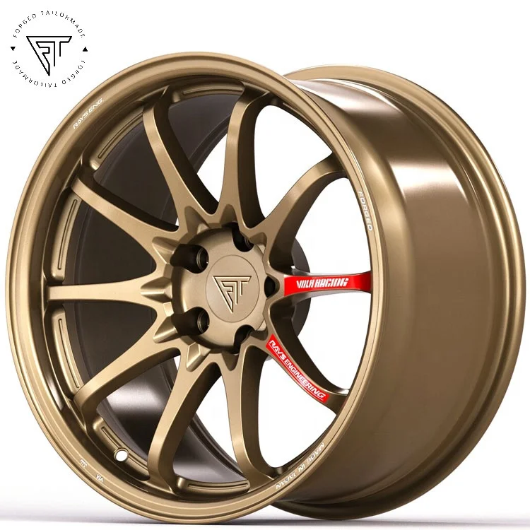 Passenger 17x9.5 Forged bronze  5x114.3 Rays Racing Car Volk Forged Rims Spoke Wheels CE28