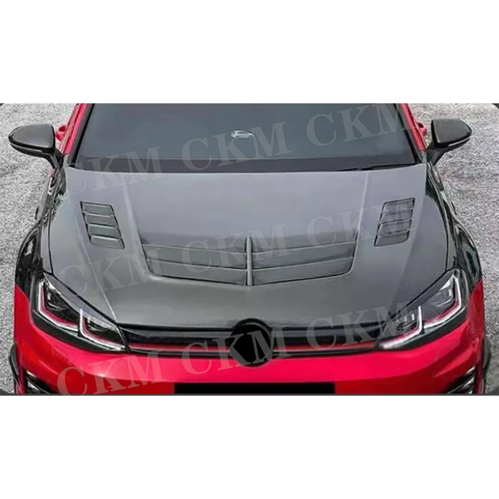 

CKMUUER for Volkswagen Golf 7 7.5 2014-2021 Carbon Car Front Engine Hood Vent Cover Accessories Engine Bonnets Trims