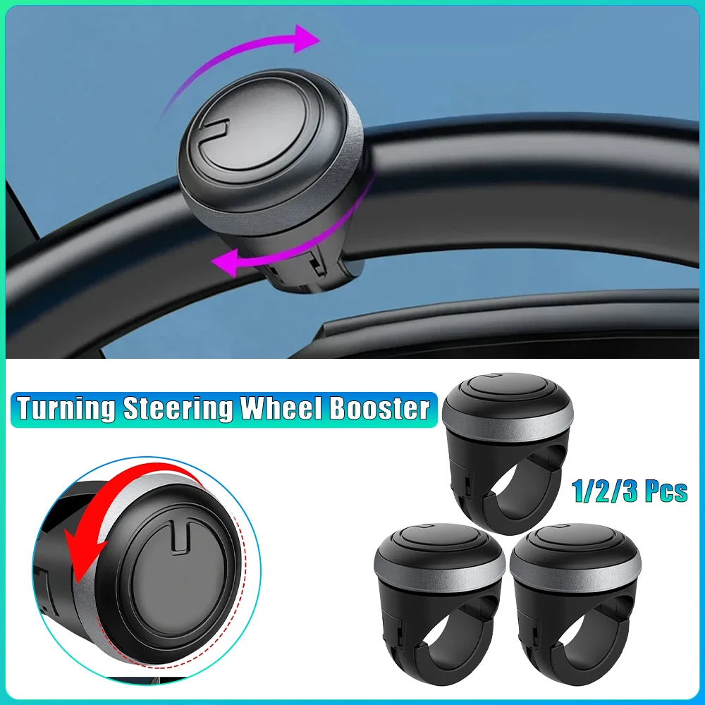 

Car Steering Wheel Booster Ball Labor Saving Turning Spinner Knob Bearing Power Handle Holder Universal Automotive Accessories