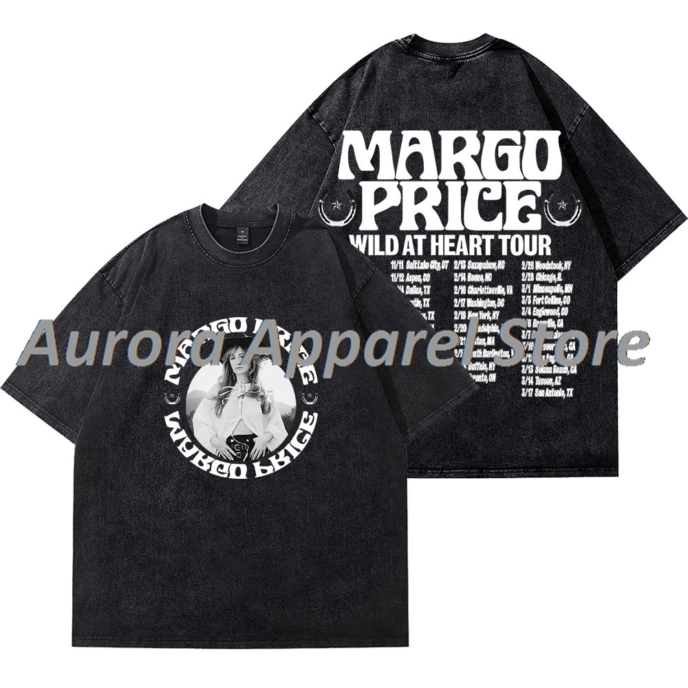 

Margo Price Wild At Heart Tour Merch Винтажные футболки для косплея, женские и мужские хлопковые футболки с короткими рукавами