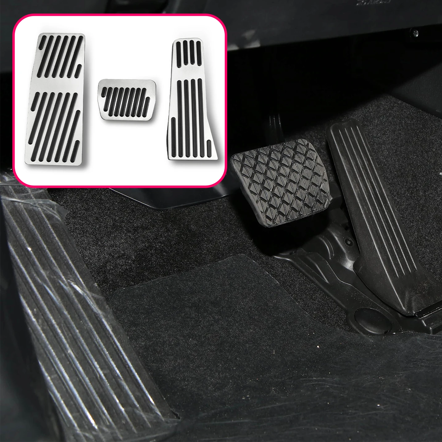 

For Mazda 3 CX-30 CX-50 CX-60 CX-70 CX-90 MX-30 Aluminum Footrest Dead Brake Gas Accelerator Pedal Pad Cover Accessories