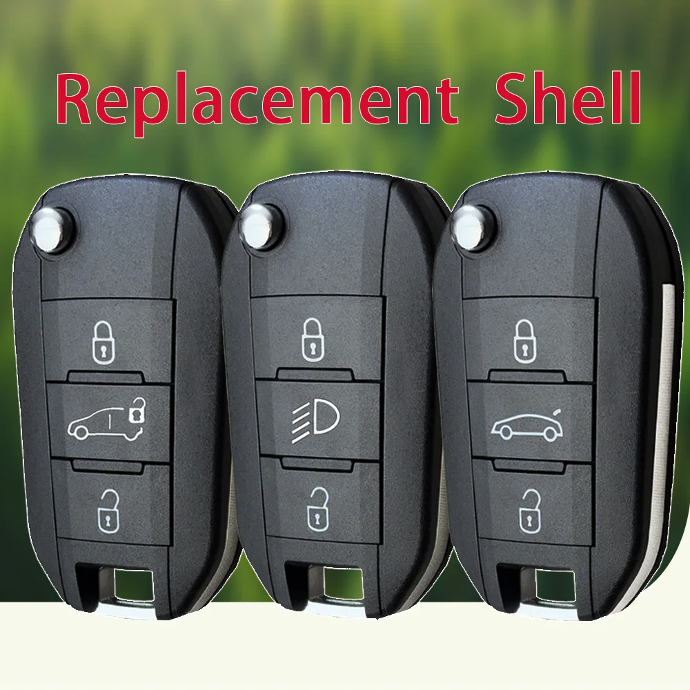 

For Citroen Aircross C3 C4 C5 C6 For Peugeot 308 4008 RCZ 508 Remote Flip Car Key Shell Case Cover HU83 VA2 Blade