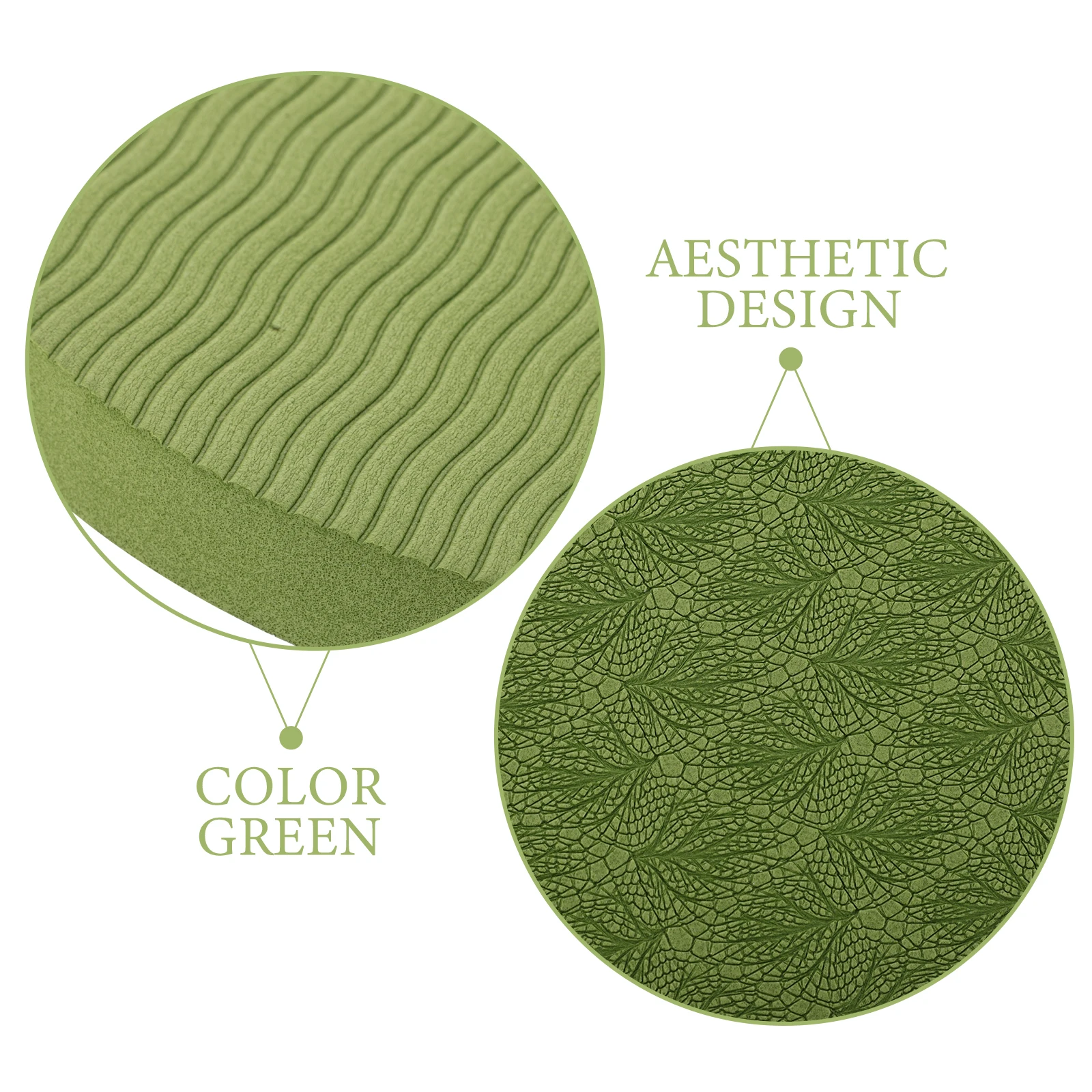 

Support EVA slip Thick Green Sitting Pad Protector Knee Kneeling Exercise Pad Exercise Yoga Knee Pads Yoga Mat