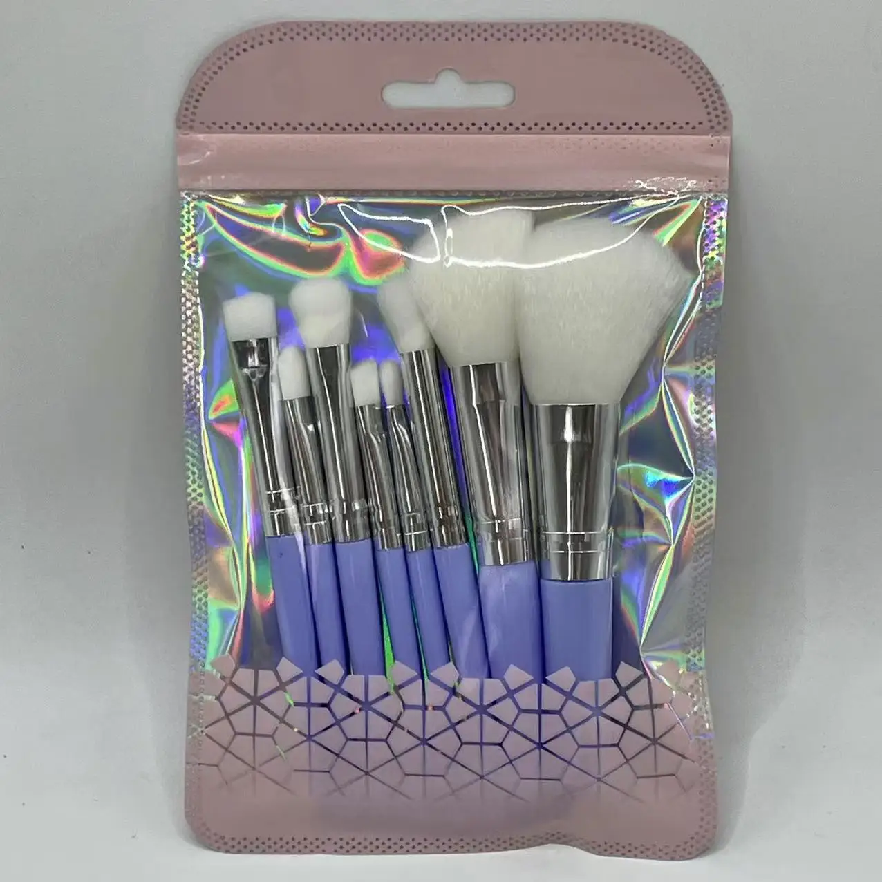 10本入りミニメイクブラシセット、パウダーファンデーション、チーク、アイシャドウ、ノーズコントゥア用化粧ブラシ