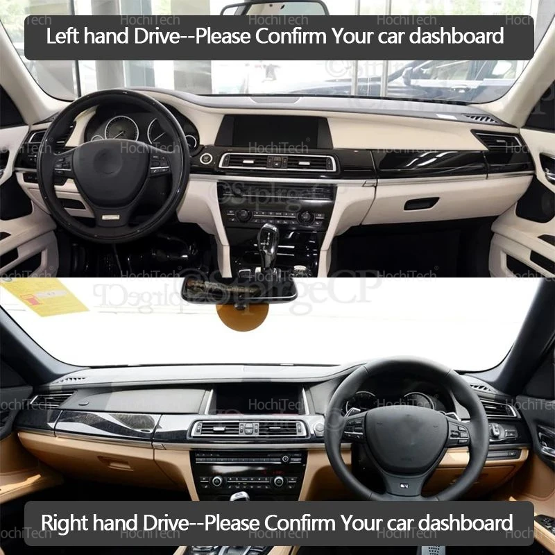 for BMW 7 Series F01 2009-2015 LHD RHD Dashboard Cover Avoid Light Anti-Slip Anti-dirty Mat Pad Sunshade Dashmat Protect