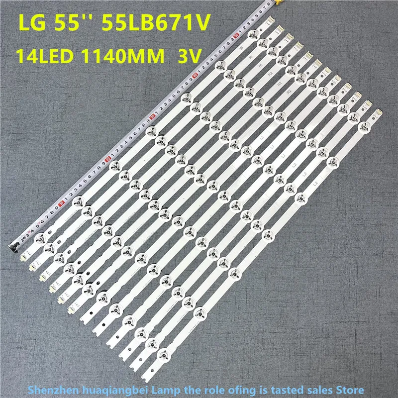 

12pcs LED Strip for LG 55'' 55LB671V 55LB673V 55LB675V 55LB677V 55LB679V 55LB690V 55LB700V 55LB720V 55LB730V 55LB7200 55LB670V