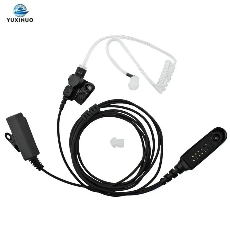 Walkie Talkie Acoustic Air Tube Earpiece PTT Mic Headset for Motorola HT750 HT1250 GP328 GP329 GP340 GP380 MTX850 PRO5150 Radio