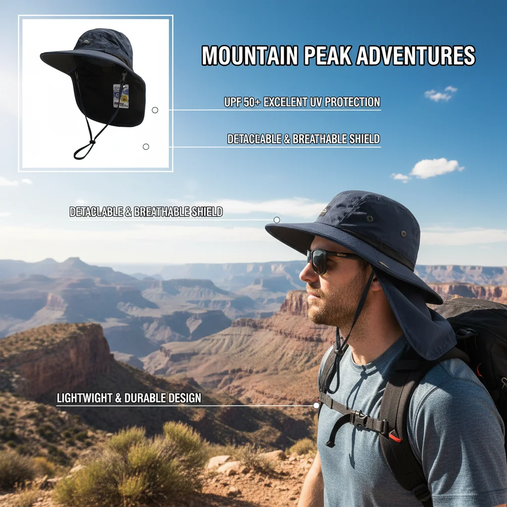 Sommerhüte mit breiter Krempe und Nackenschutz, Unisex-Bucket-Hats, Outdoor-Visier, schnell trocknend, Panama-Sonnenschutz, zum Binden, Angeln, Wandern