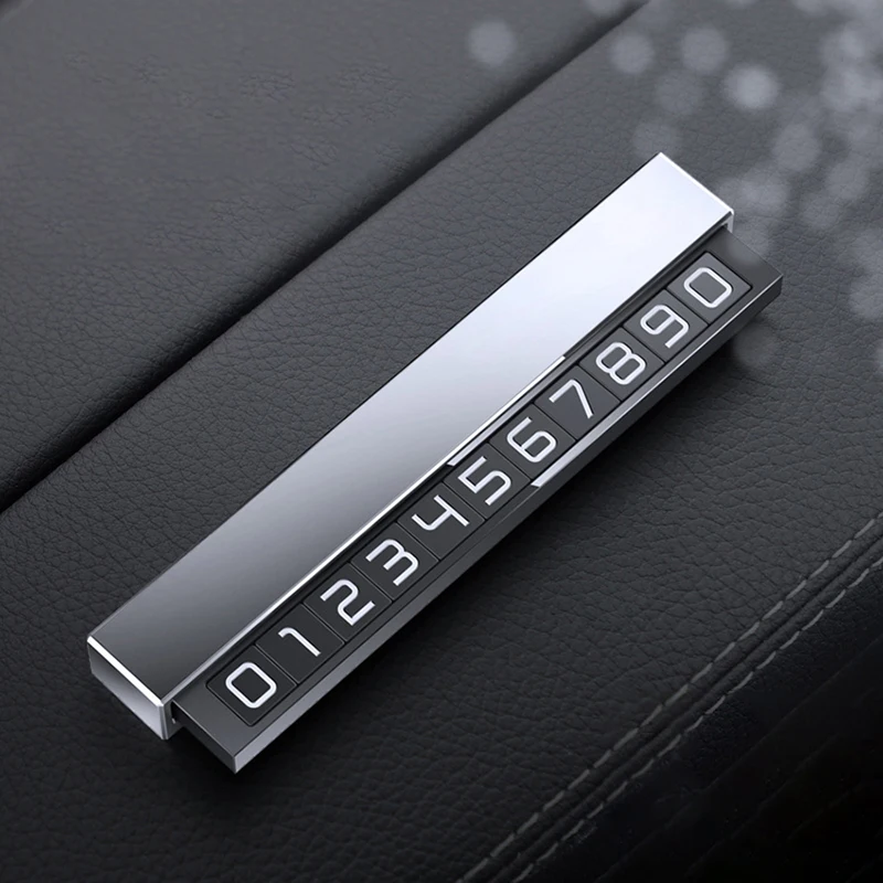 Temporary Parking Card Phone Number Card Plate Telephone Number Car Park Stop Sticker Display Automobile Accessories