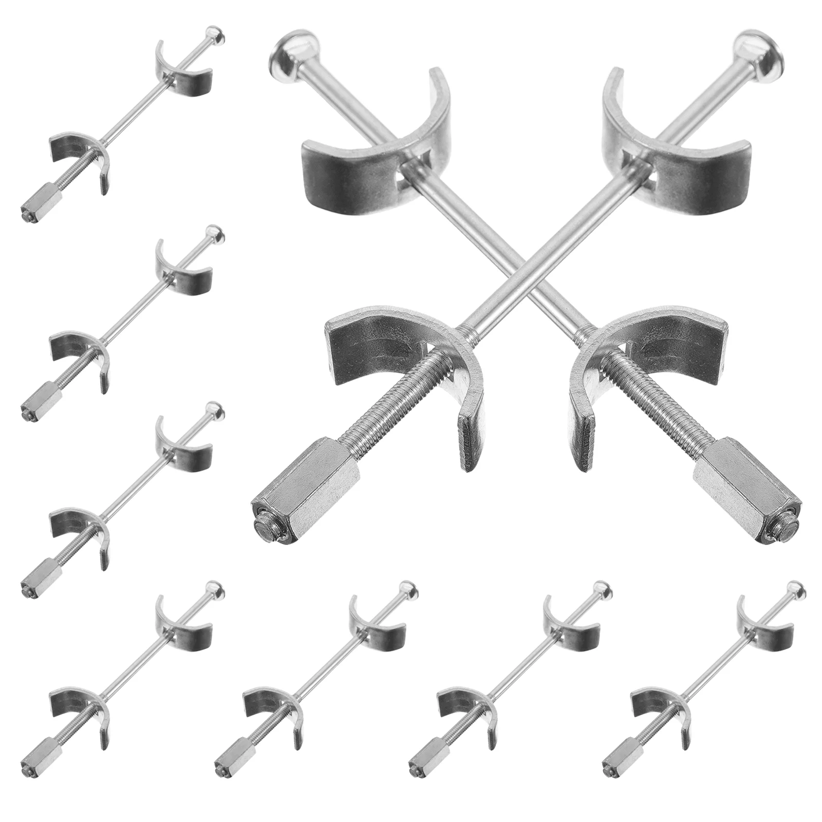 10 Pcs Countertop Connection Connector Clamp Work Bench Butcher Blocks Drawbolt Adjustale Filler