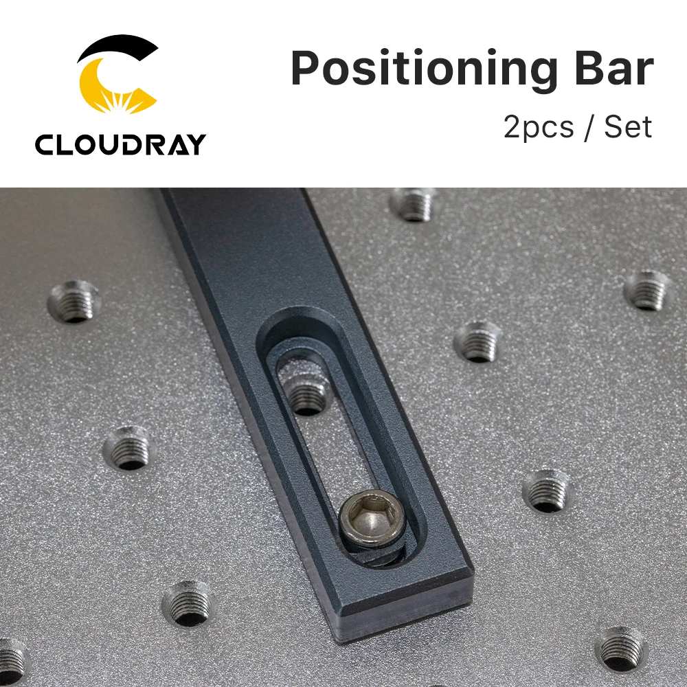 Cloudray Worktable Positioning Bar 2pcs  150*19*9 + 4pcs Positioning Screw for DIY Fiber & Co2 Marking Engraving Machine