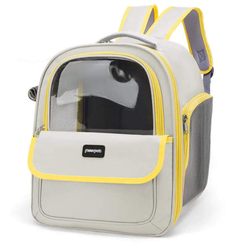 

New Cat Backpack Shoulder Pet Backpack Large Capacity Portable Outdoor Cat Backpack Oxford Cloth Cat Backpack