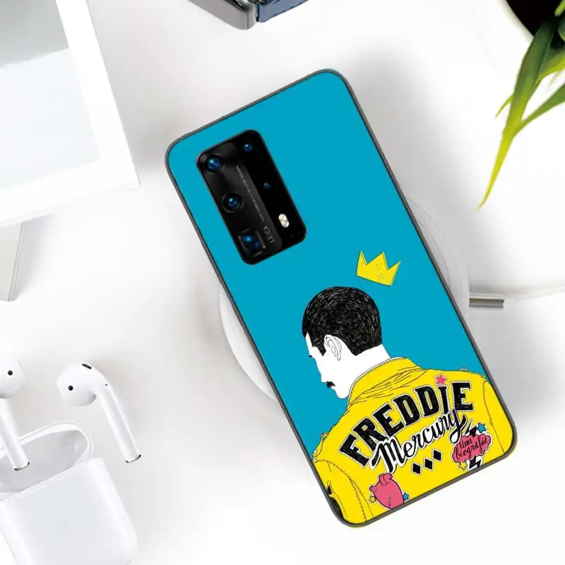 Rock Funky Freddie Mercury Queen Phone Case For Huawei Mate 30 Lite 20 10 40 Pro P50 Pro P40 P30 Lite P20 P10 Coque Cover Capa S