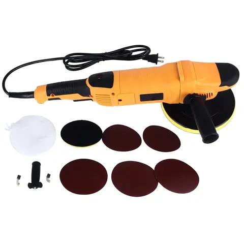 자동차 버퍼 폴리 셔 6 속도 기어 흠집 차량용 안전 커버가있는 자동차 폴리 셔 기계 수리 자동차 연마 기계
