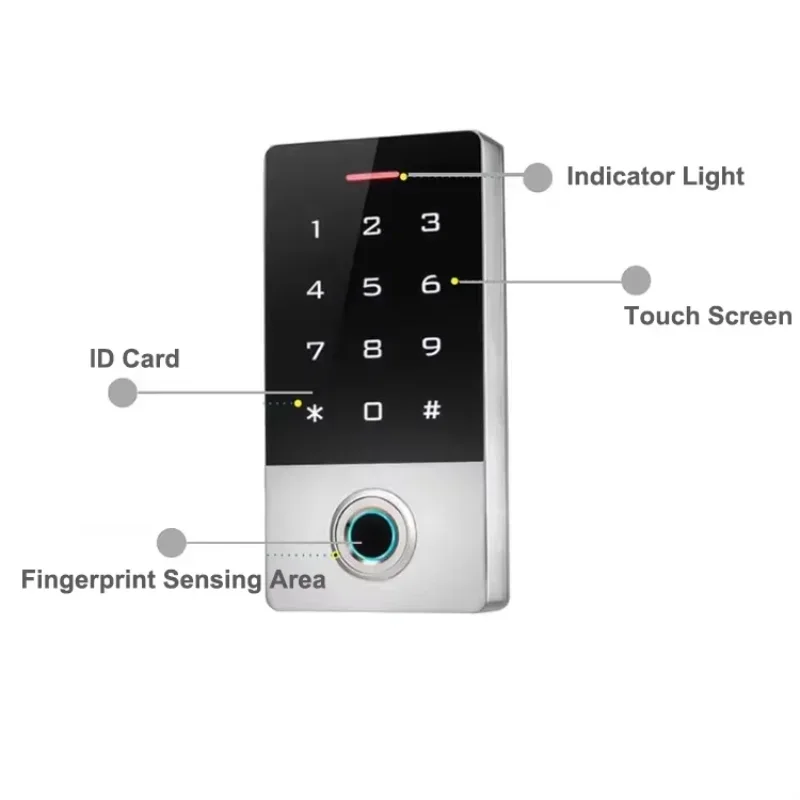 2026 Fingerprint lock Waterproof Electric lock outdoor Access Controller Smart RFID Card Keypad Reader Standalone