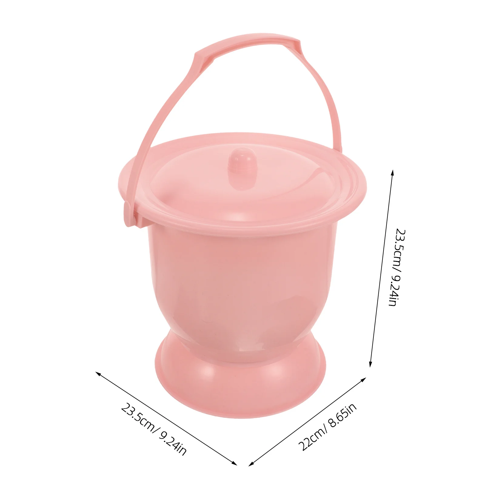 وعاء الغرفة، وعاء البول البلاستيكي المحمول لكبار السن والنساء الحوامل بجانب السرير، دلو البول الليلي مع غطاء متين وخفيف الوزن #2