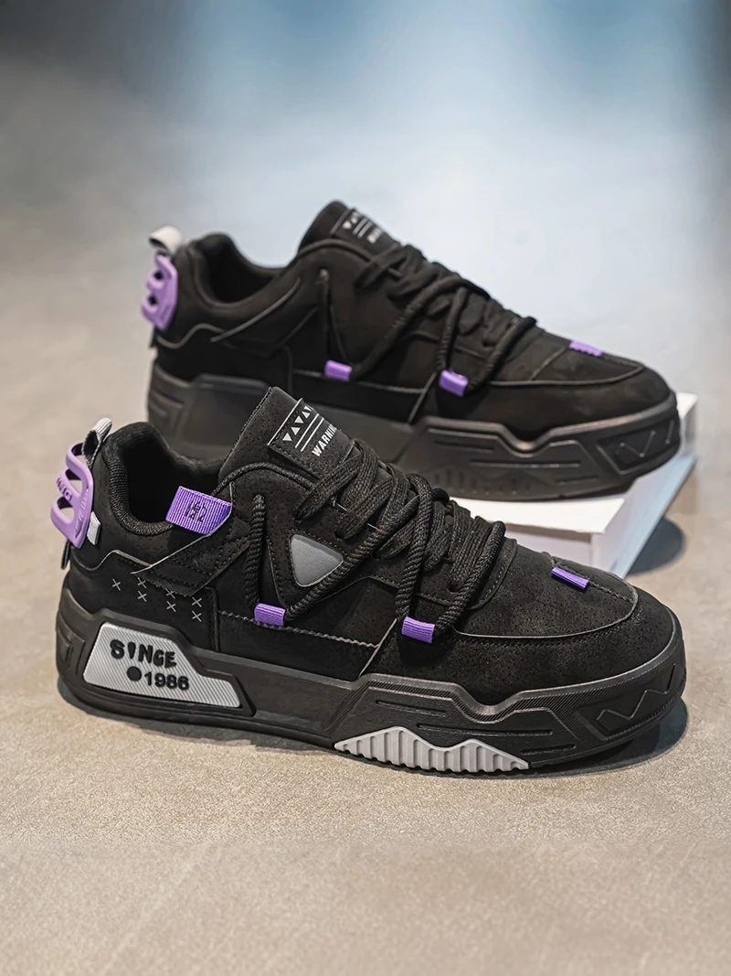 

Men's Summer 2026 New Original Trendy Casual Black Thick Bottom Heightening Sports Board Shoes Fashionable All-Match Leisure ...