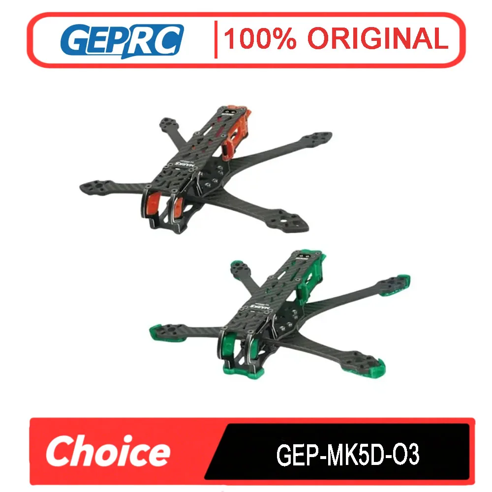 

GEPRC GEP-MK5D MK5 Mark5 O3 DC DeadCat Structure Frame 5-дюймовый воздушный блок O3 для RC DIY FPV Racing Drone