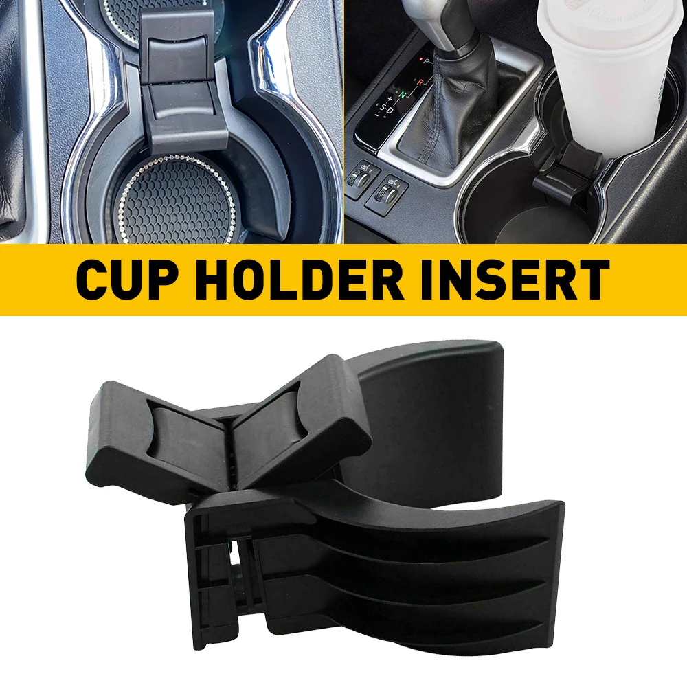 Fit For Toyota Highlander 2014 2015 2016 2017 2018 2019 Car Accessories Center Console Cup Holder Insert Divider ABS Plastic