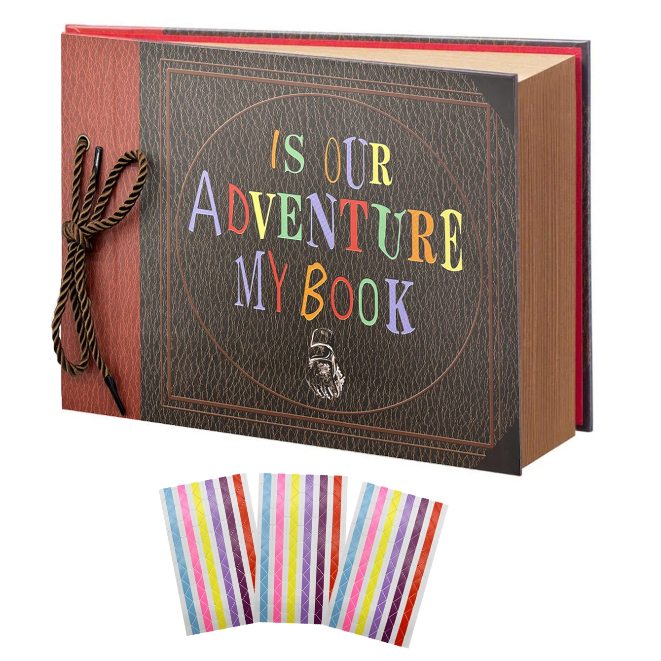 

Альбомы для скрапбукинга is Our adventure book, альбомы для домашнего скрапбукинга ручной работы, увеличиваются до 11,6x7,5 дюймов на 80 страниц