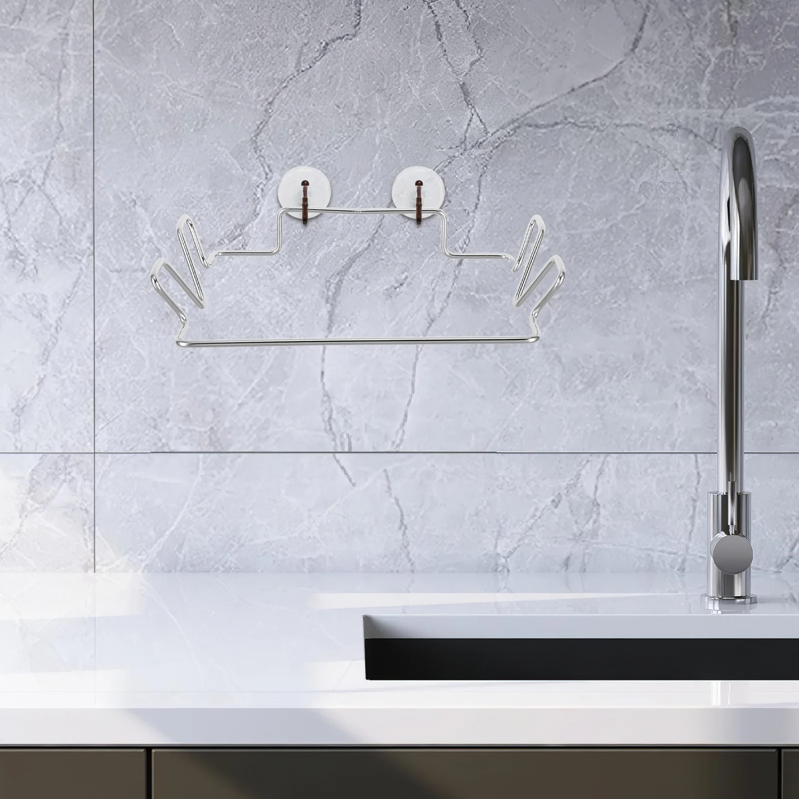 

Versatile Stainless Steel Trash Bag Hanger Wall Mounted Garbage Rack for Kitchen Bathrooms and Offices Trash Bag Frame