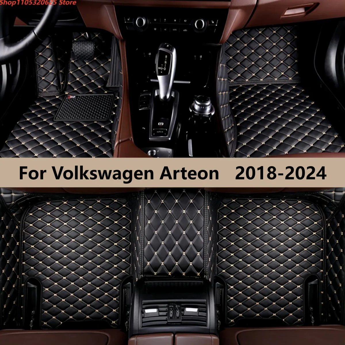 

Car Floor Mats Fit For Volkswagen Arteon 2018 2019 2020 2021 2022 2023 2024 Auto Accessories Carpet Pads Full Set Leather Matts