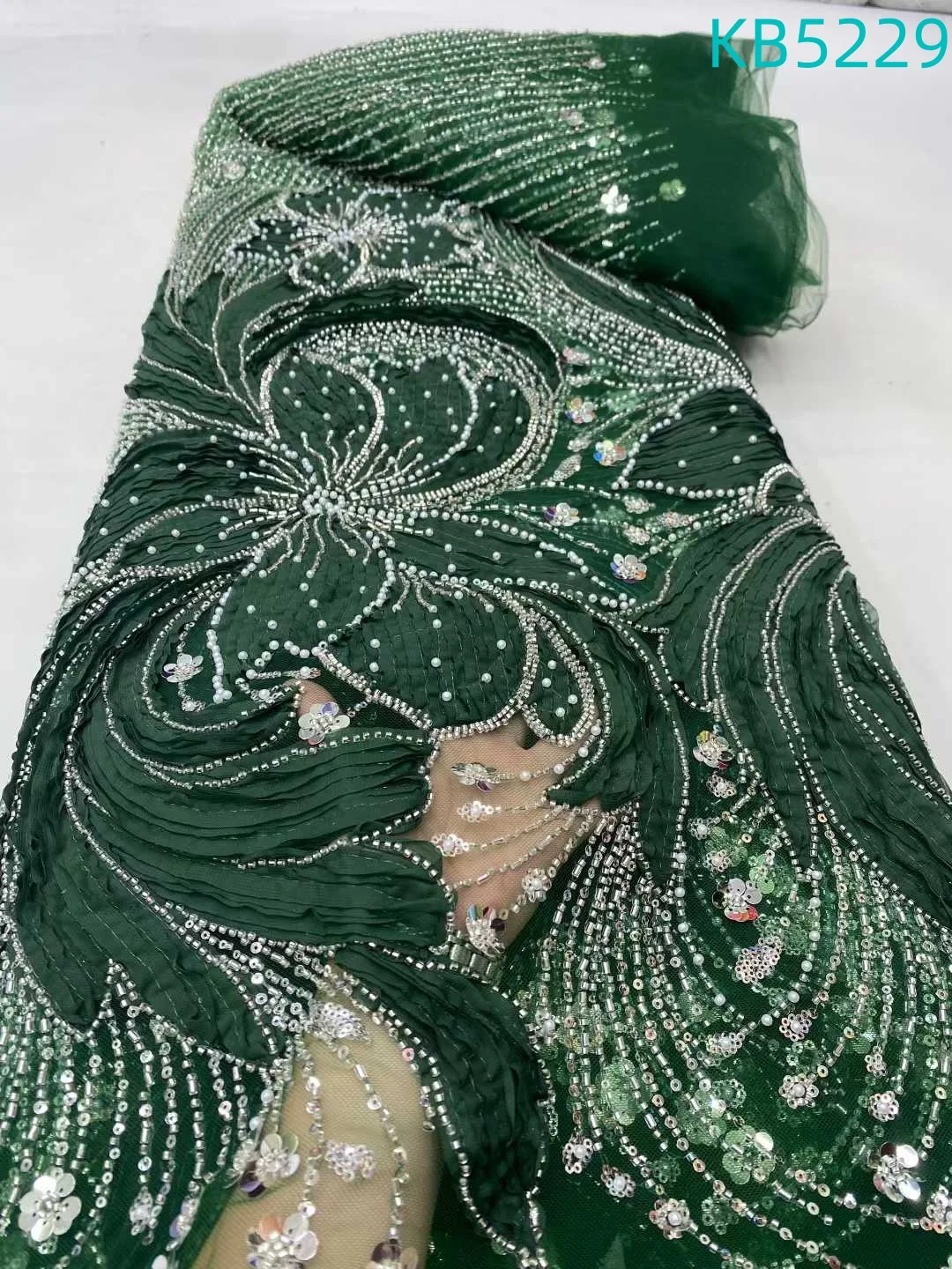 

Purple Lilac Sequins Fabric French Mesh African Lace Fabric 2025 High Quality Red Beaded Tulle Lace Fabrics For Sewing KB5229