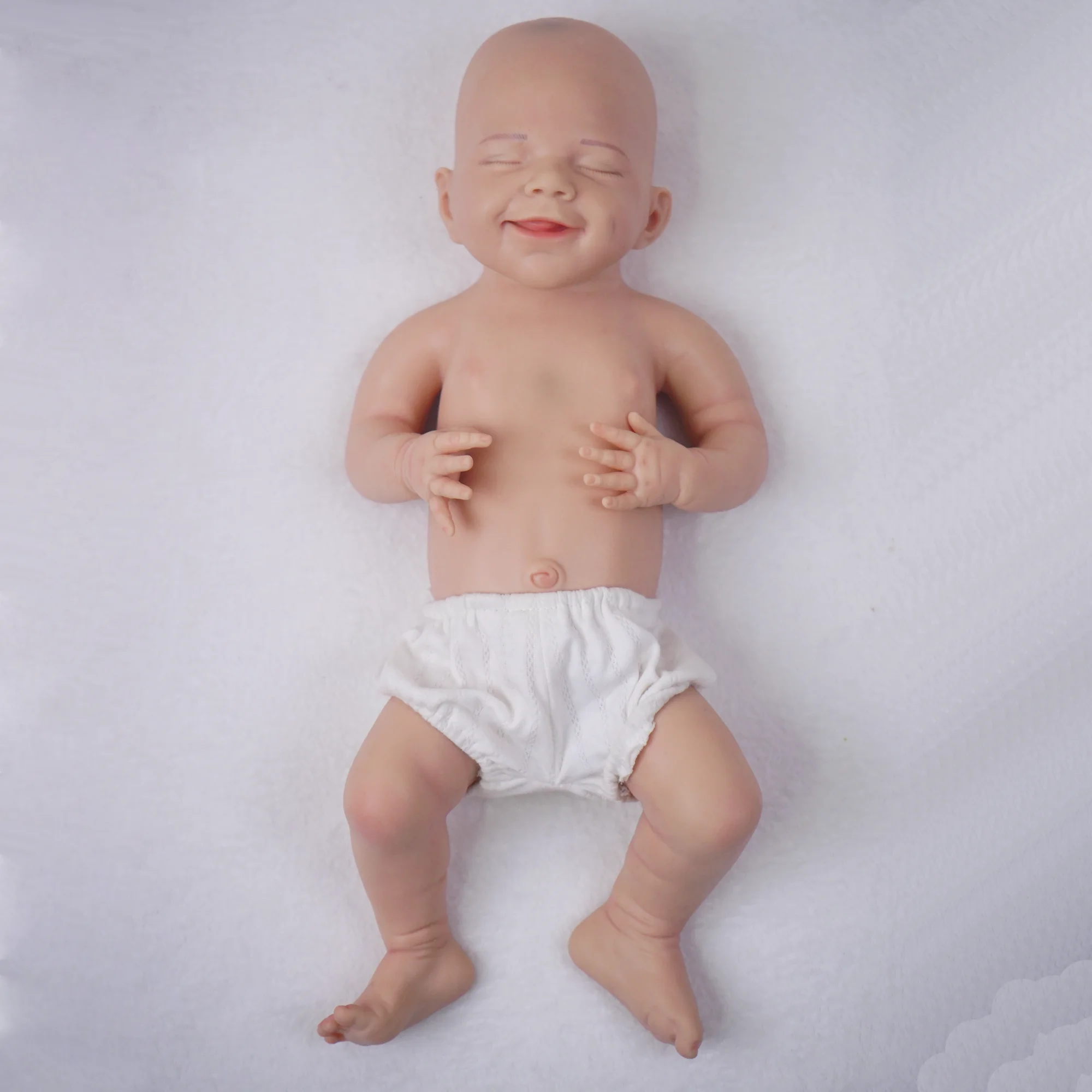 

18-inch Rebirth Doll Full Body Silicone Doll Rebirth Baby Doll Vivid New Craftsmanship Environmentally friendly Material Childre