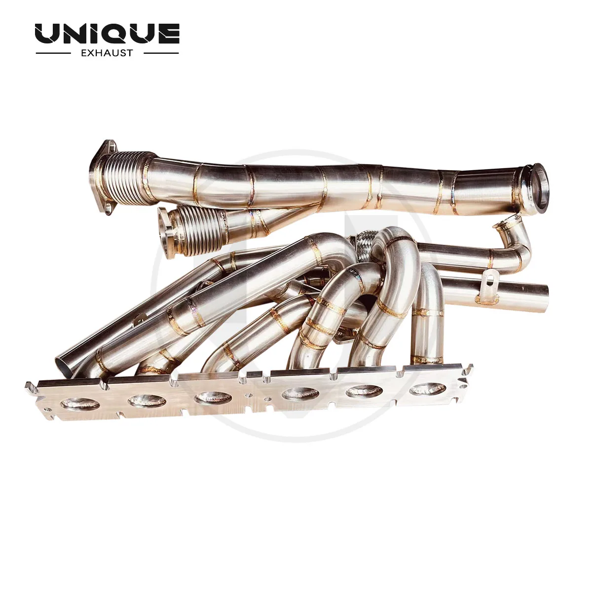 فريد لسيارات BMW G80 G82 M3 M4 S58 مشعب توربيني واحد متصل بـ Garrett PTE مع أنبوب عادم تفريغ Shell T4 #4