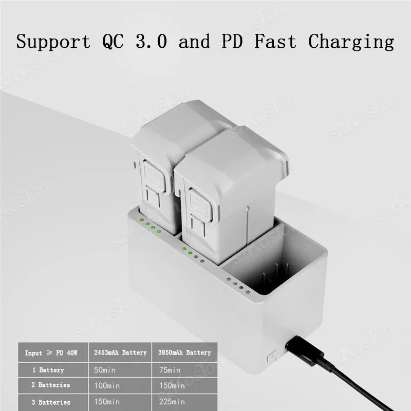 Three Channel Two-Way Charging Hub for DJI Mini 3/Mini 3 Pro Battery for DJI Mini 3 Mini 4 Pro Battery Charger