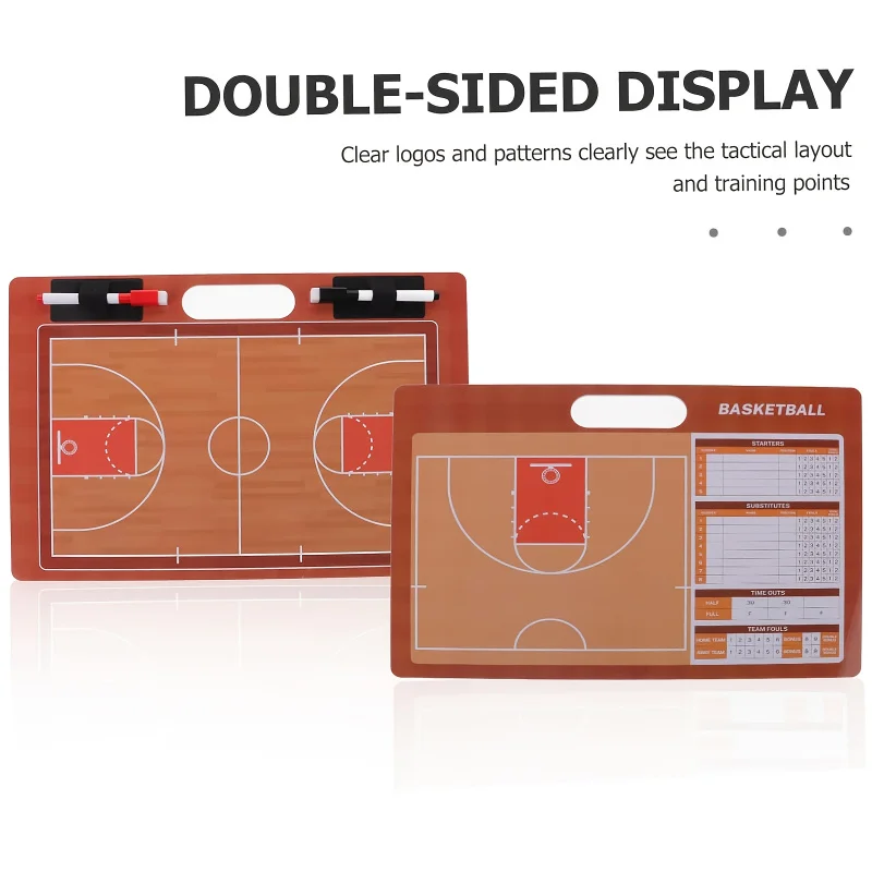 Тактическая доска баскетбольного тренера, оснащена стираемыми инструментами идеально подходит для использования в баскетбольных играх.