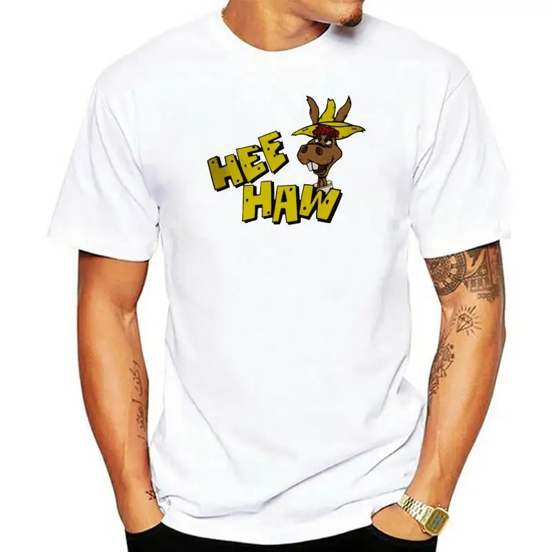 New Hee Haw Country TV Show Series Logo Mens Black T-Shirt Size S to 3XL Gift Print T-shirtHip Hop Tee ShirtNEW ARRIVAL tees