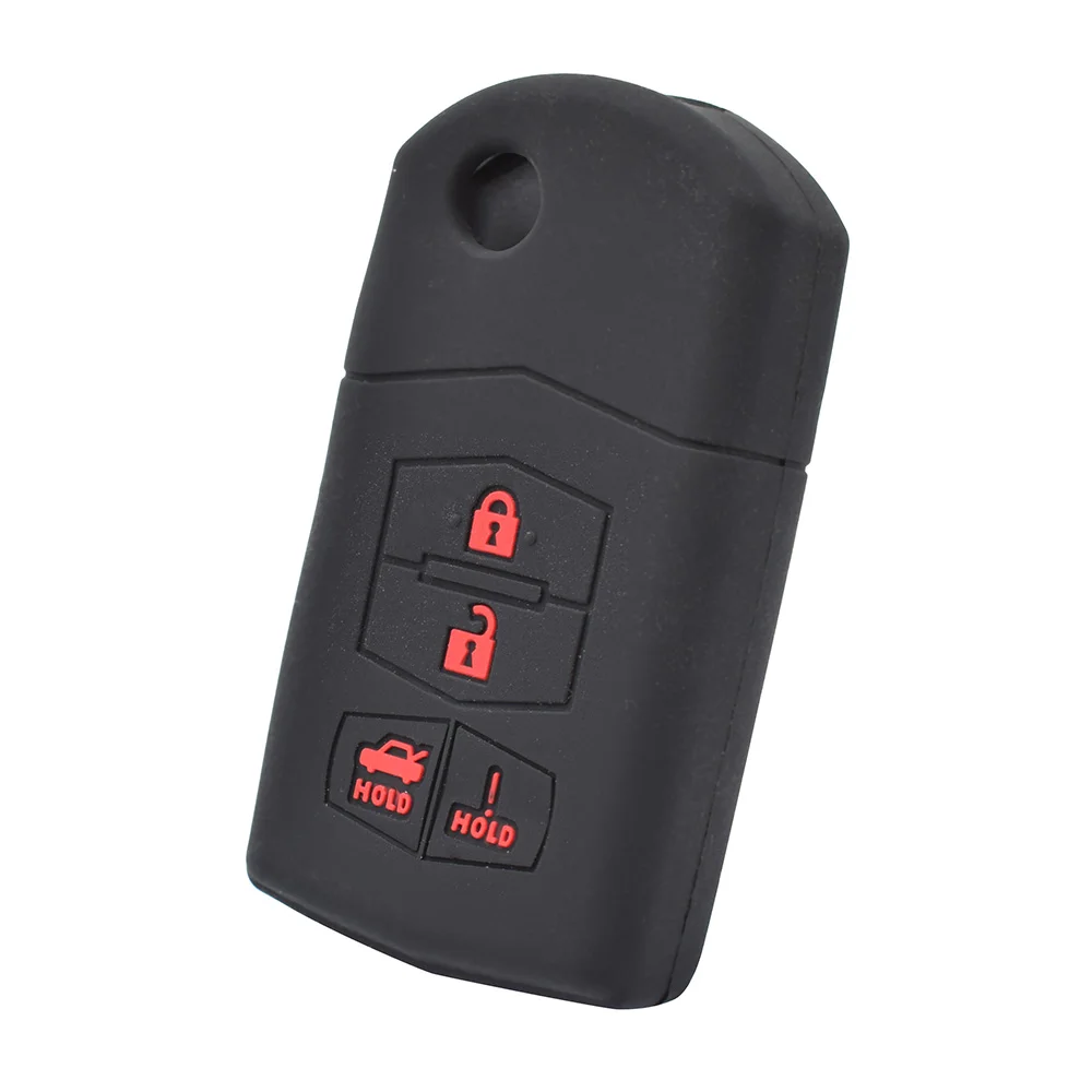 4 Buttons Remote Key Case For Mazda 3 6 RX-8 MX5 MX-5 Miata SPEED3 MPV Silicone key Fob Shell Cover Skin Jacket Sleeve