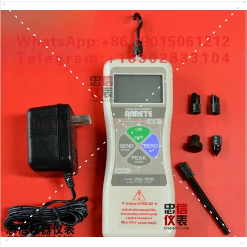compatible with DS2-100N/200N Digital Push-Pull Strength Tester 10KG Tension Pressure Tester SH-50 Tension Gauge