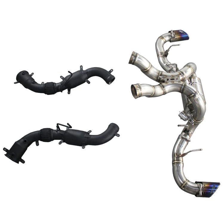 

Performance Stainless Steel Valvetronic Catback Exhaust Pipes With Downpipe for Mclaren 570S Exhaust System
