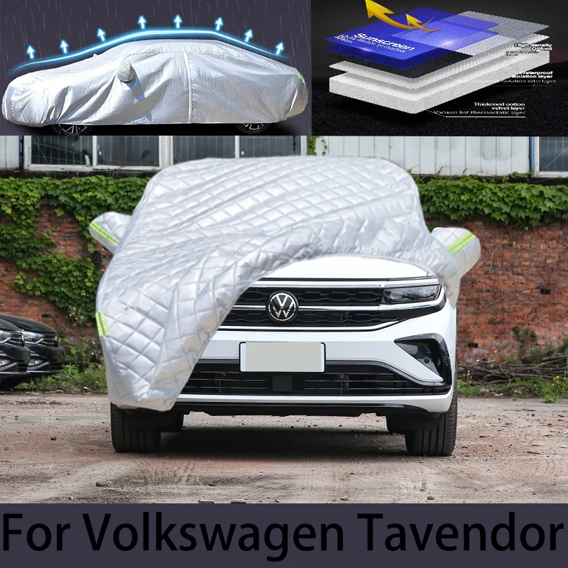 For Volkswagen Tavendor Car hail protection cover Auto rain protection scratch protection paint peeling protection car clothing