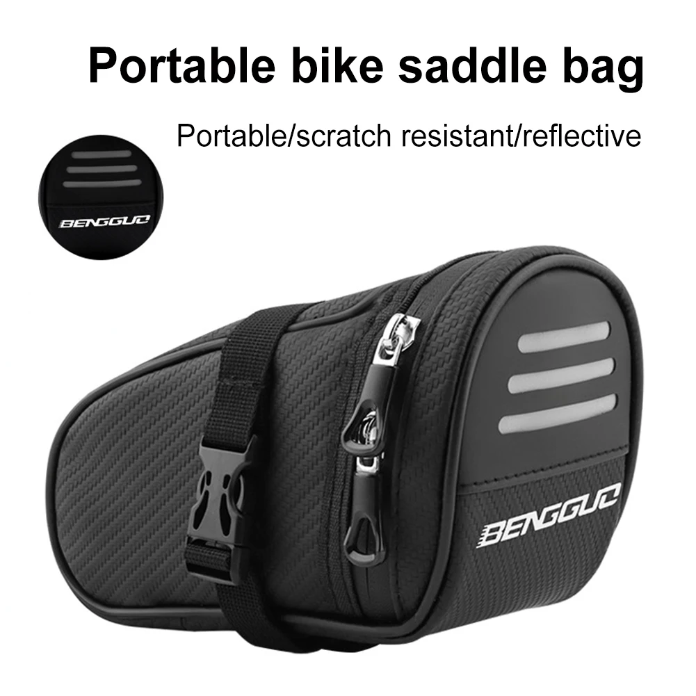 

1L Bike Saddle Bag Waterproof Ultralight Bicycle Tail Bag Large Capacity Bike Under Seat Pack MTB Road Bike Accessories