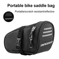 1L Bike Saddle Bag Waterproof Ultralight Bicycle Tail Bag Large Capacity Bike Under Seat Pack MTB Road Bike Accessories