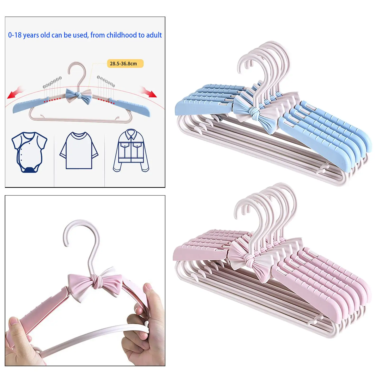 Perchero ajustable multifuncional para niños, percha extensible para ropa, para