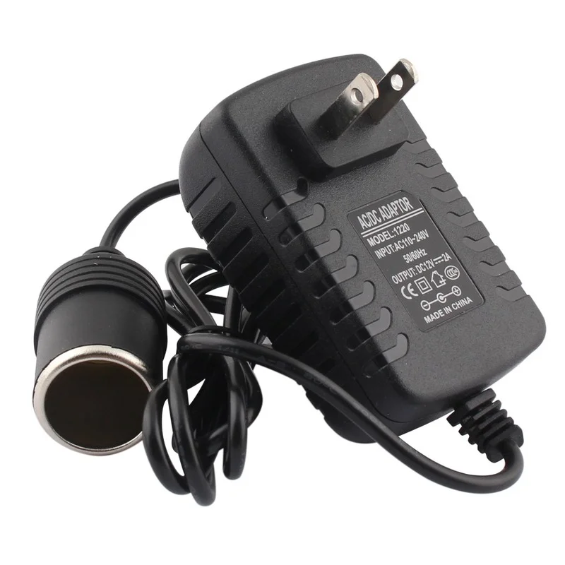 AC Adapter DC 110V 220V to 12V 2A 5A 8A 10A Power Adapter Car Cigarette lighter Converter inverter 220V 12V lighter With EU Plug