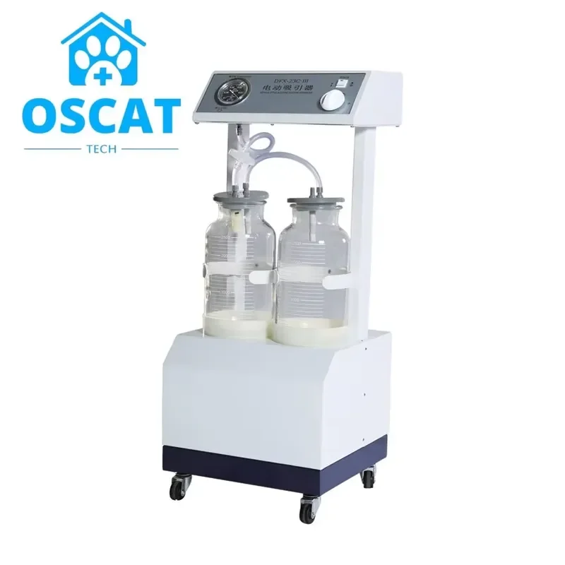 OSCAT DFX-23C III Reusable Dog Veterinary Equipment Portable Medical Electric Vacuum Suction Aspirator Pump Sputum Suction