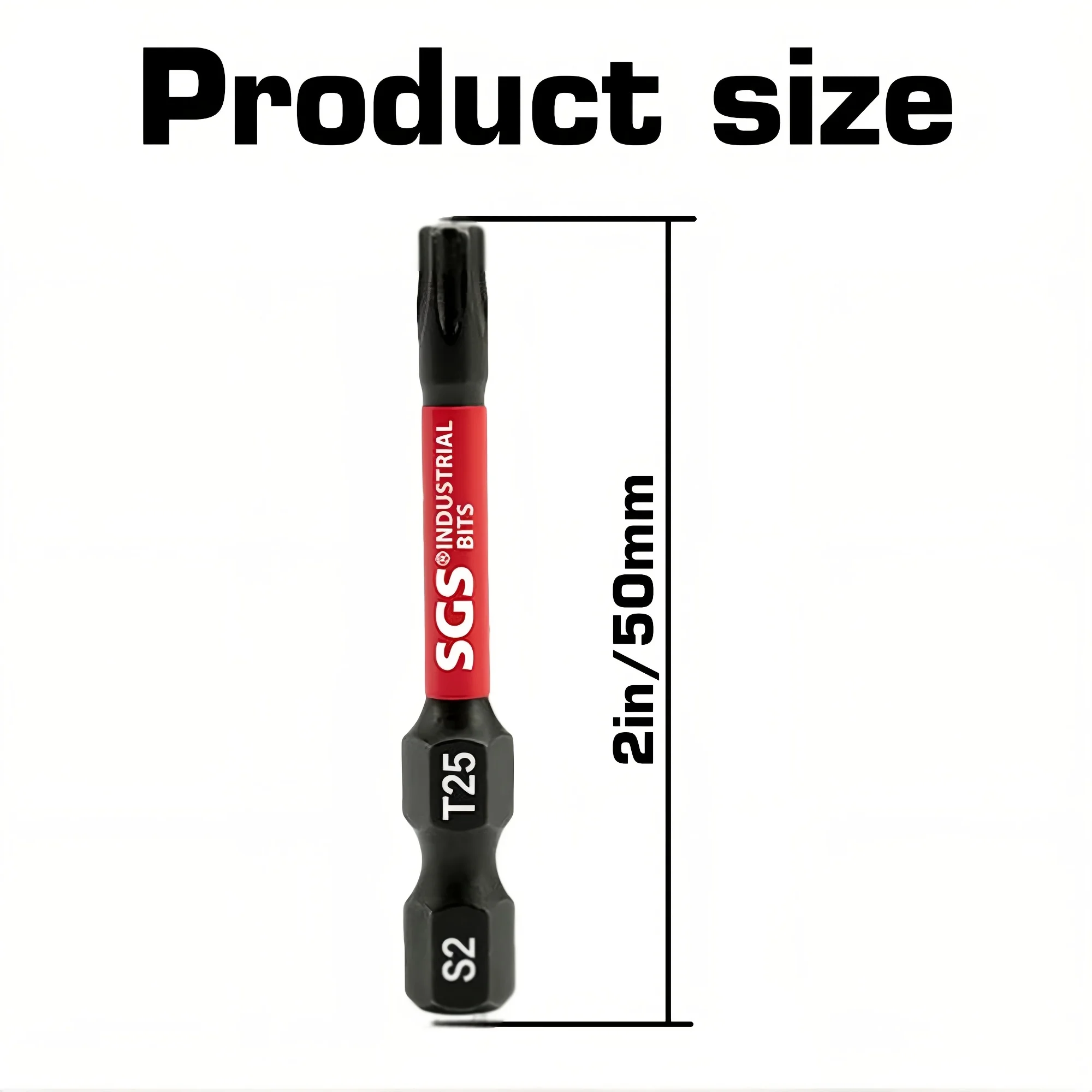 11/22-Piece T25 Torx Magnetic Screwdriver Bit Set, 50mm Extended S2 Steel Industrial-Grade Impact Bits, High Torque, Wear-Resistant, Rust-Proof Design, Strong Magnetic Attraction, Not Easy to Fall Off, Suitable for Precision Electronic Repairs, Automotive Assembly, Woodworking Machinery, Industrial Equipment Maintenance, DIY Crafts, Universal for Electric Drills and Power Tools - view 2